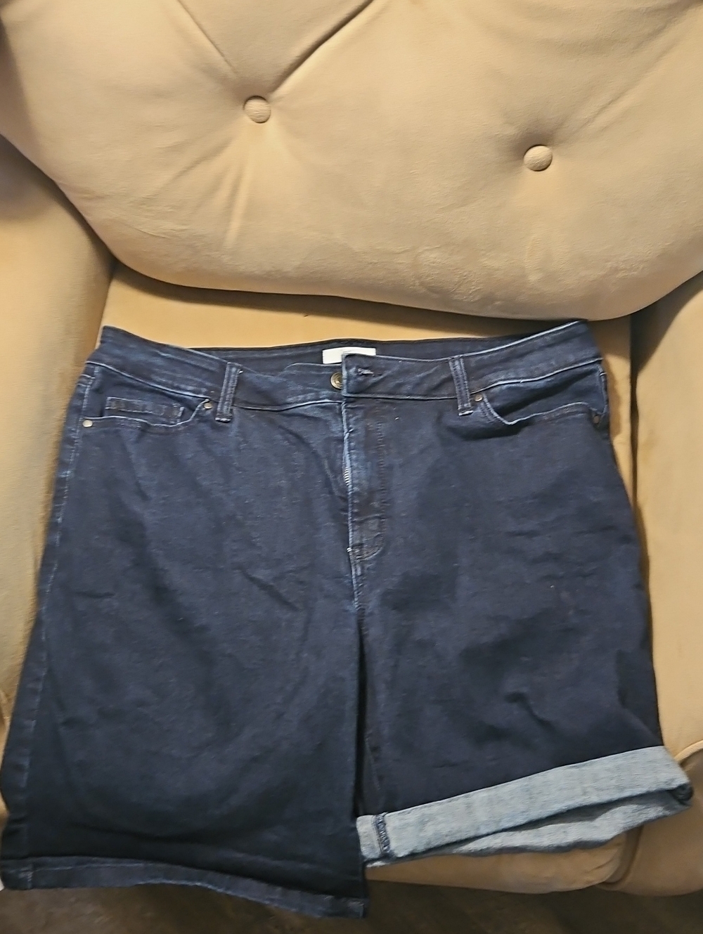 croft & barrow Dark Blue Boyfriend Denim Shorts